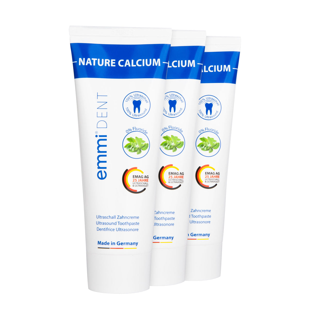 Nature Calcium toothpaste without fluoride and titanium dioxide