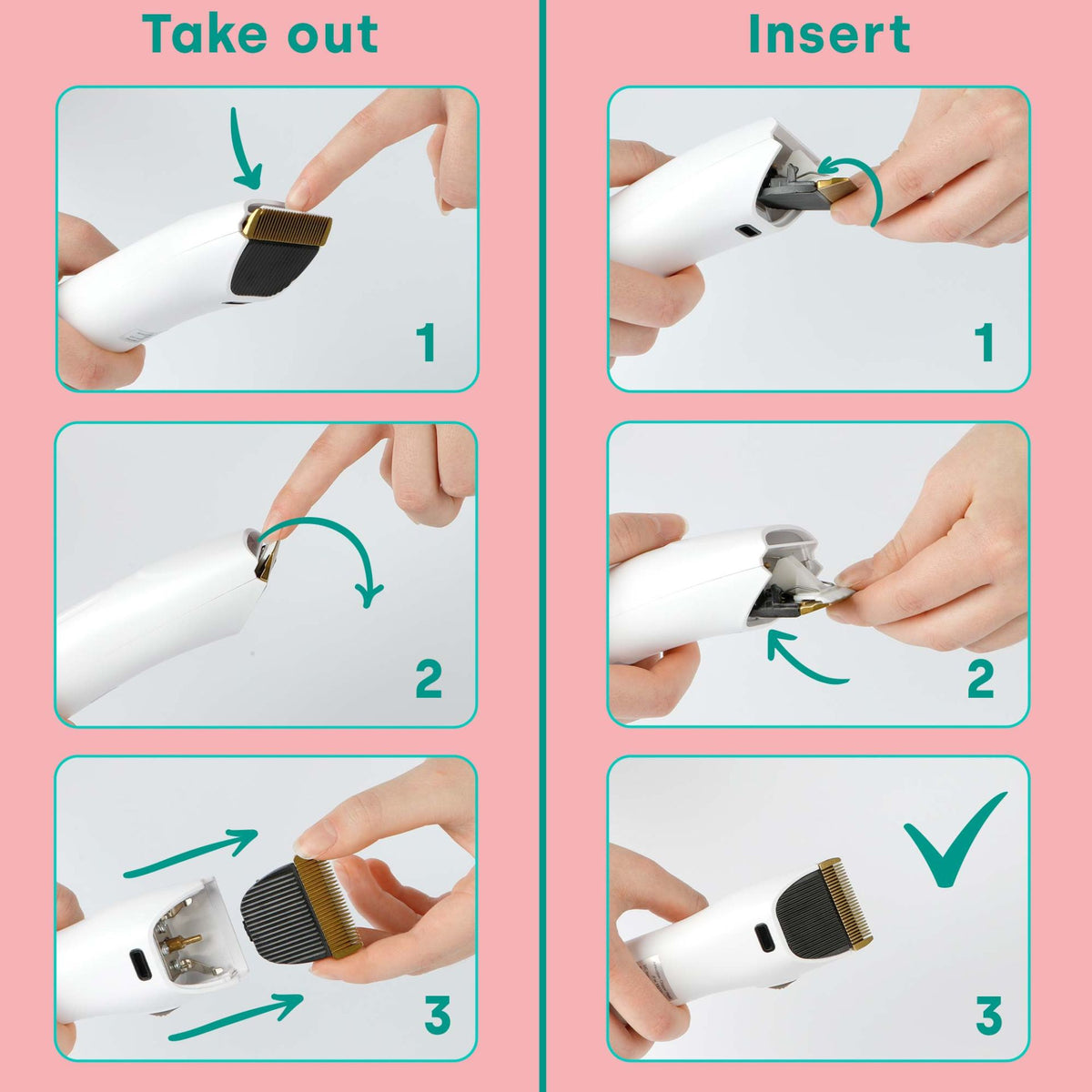replacement blades Grooming Kit Pro